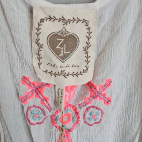 Z&L Women's Ivory Boho Duster Tassel Detail Beach Swimsuit Cover Up One Size - Picture 10 of 15